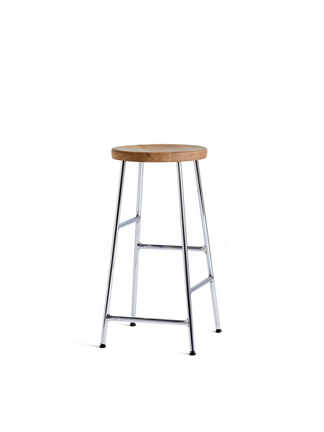 Cornet Barstol fra Hay - Low / Oiled oak / Chromed steel - Jacobsen Plus
