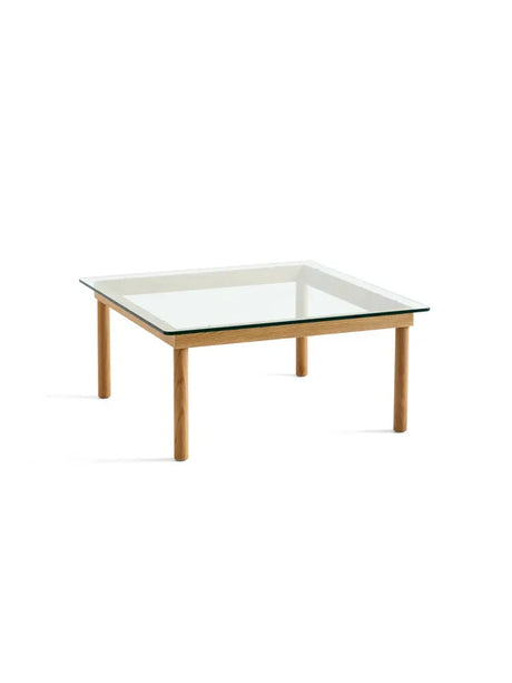 Kofi Sofabord 80x80 fra Hay - Clear glass / Water-based lacquered oak - Jacobsen Plus