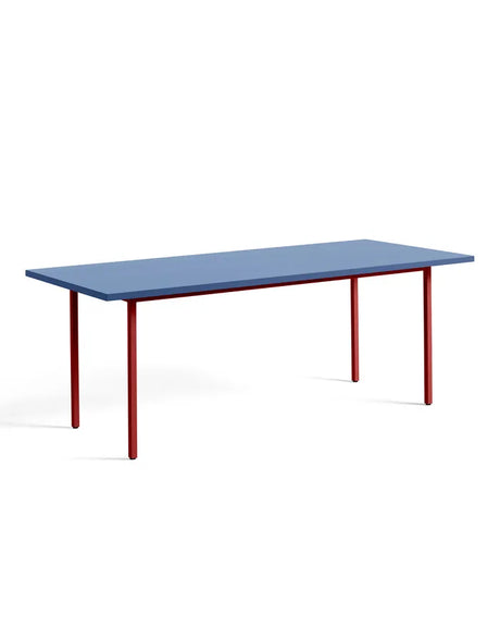 Two-Colour Spisebord 200x90 fra Hay - Blue / Maroon red - Jacobsen Plus