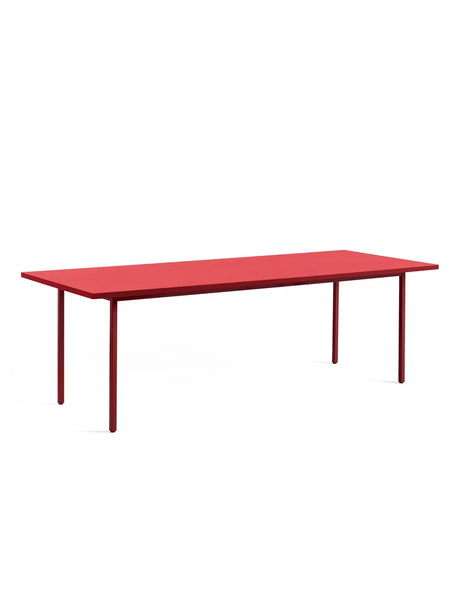 Two-Colour Spisebord 240x90 fra Hay - Red / Maroon red - Jacobsen Plus