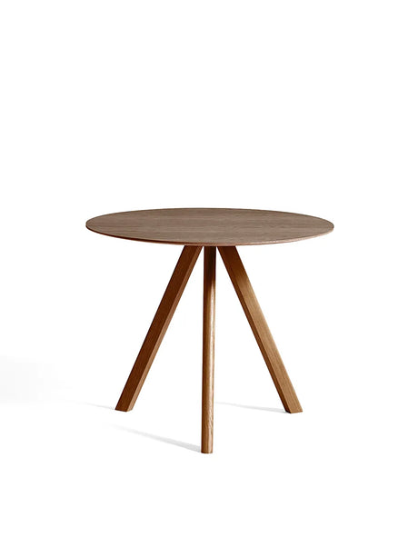 Copenhague CPH20 Bord, Ø90 cm fra Hay - Lakeret valnød / Lakeret valnød - Jacobsen Plus