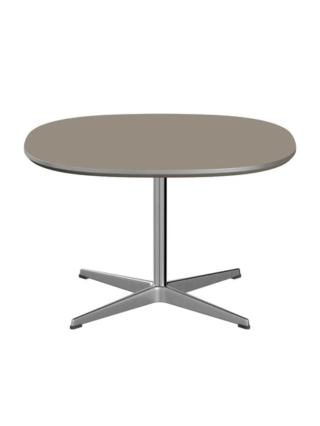Piet Hein A202 Sofabord, 75 x 75 cm fra Fritz Hansen - Brown Ottawa m. alukant (specialfarve) - Jacobsen Plus