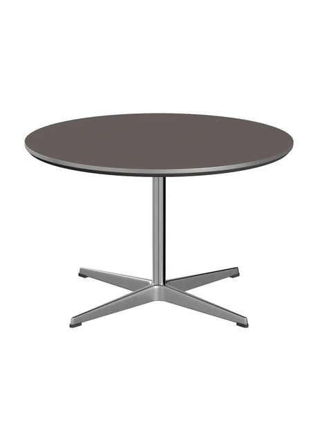Piet Hein A222 Sofabord, Ø75 cm fra Fritz Hansen - Grå laminat m. alukant - Jacobsen Plus