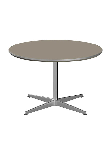 Piet Hein A222 Sofabord, Ø75 cm fra Fritz Hansen - Brown Ottawa m. alukant (specialfarve) - Jacobsen Plus