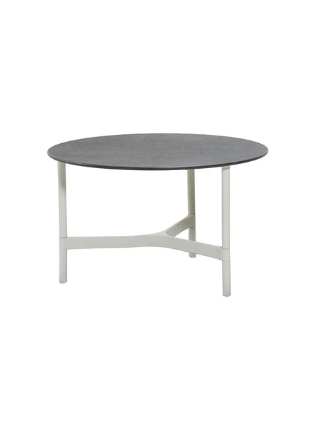 Twist Sofabord, medium fra Cane-line - White / Black (keramik) - Jacobsen Plus