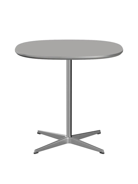 Piet Hein A602 cafébord, 75 x 75 cm fra Fritz Hansen - Grey Efeso m. alukant (specialfarve) - Jacobsen Plus