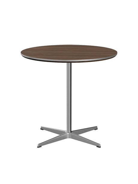 Piet Hein A622 cafébord, Ø75 cm fra Fritz Hansen - Valnød finér m. finérkant - Jacobsen Plus