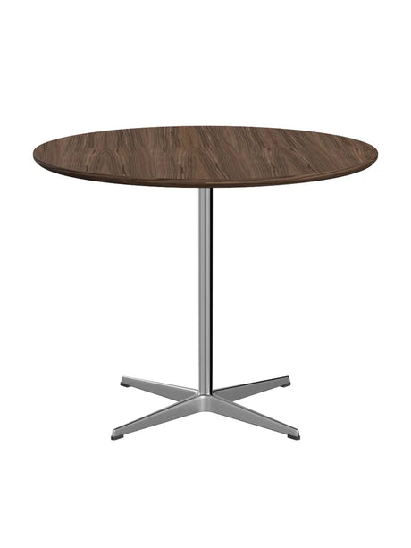 Piet Hein A623 Cafébord, Ø90 cm fra Fritz Hansen - Valnød finér m. finérkant - Jacobsen Plus