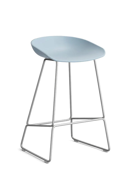 About a Stool AAS38 fra Hay - Lav - B 47 x D 45 x H 65-76 cm / Slate Blue / Rustfrit stål - Jacobsen Plus