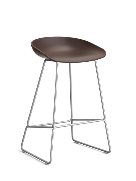 About a Stool AAS38 fra Hay - Lav - B 47 x D 45 x H 65-76 cm / Raisin / Rustfrit stål - Jacobsen Plus