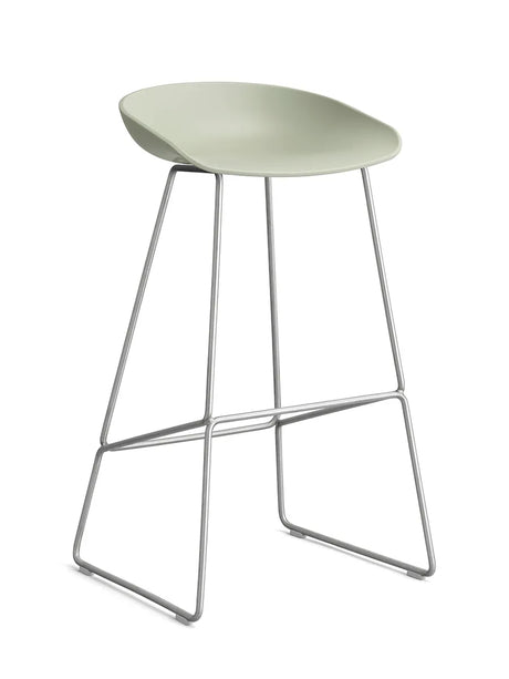 About a Stool AAS38 fra Hay - Høj - B 50 x D 48 x H 75-86 cm / Pastel green / Rustfrit stål - Jacobsen Plus