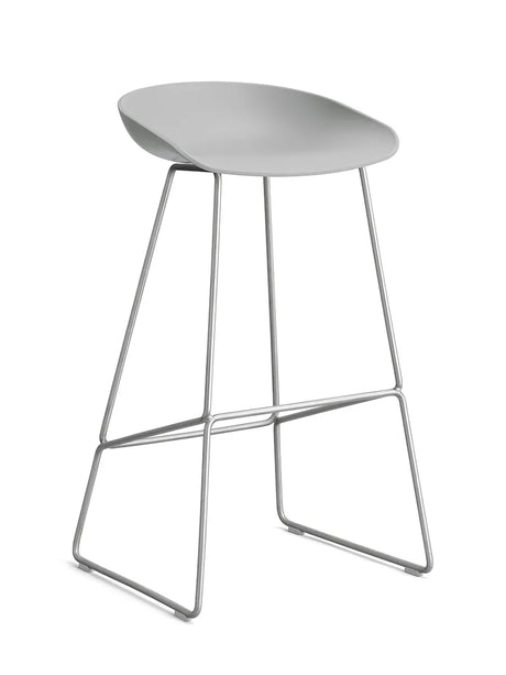 About a Stool AAS38 fra Hay - Høj - B 50 x D 48 x H 75-86 cm / Concrete grey / Rustfrit stål - Jacobsen Plus