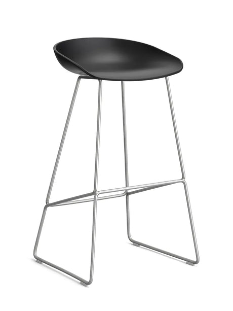 About a Stool AAS38 fra Hay - Høj - B 50 x D 48 x H 75-86 cm / Sort / Rustfrit stål - Jacobsen Plus