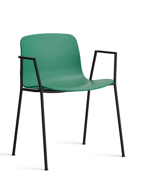 About a Chair AAC18 fra Hay - Teal Green / Sort pulverlakeret stål - Jacobsen Plus