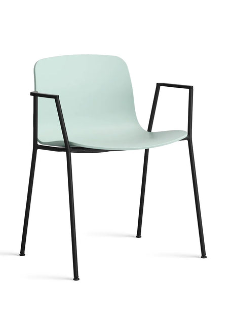 About a Chair AAC18 fra Hay - Dusty Mint / Sort pulverlakeret stål - Jacobsen Plus
