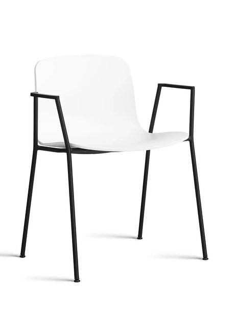 About a Chair AAC18 fra Hay - White / Sort pulverlakeret stål - Jacobsen Plus