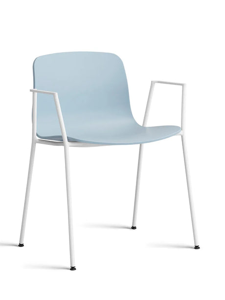 About a Chair AAC18 fra Hay - Slate Blue / Hvid pulverlakeret stål - Jacobsen Plus