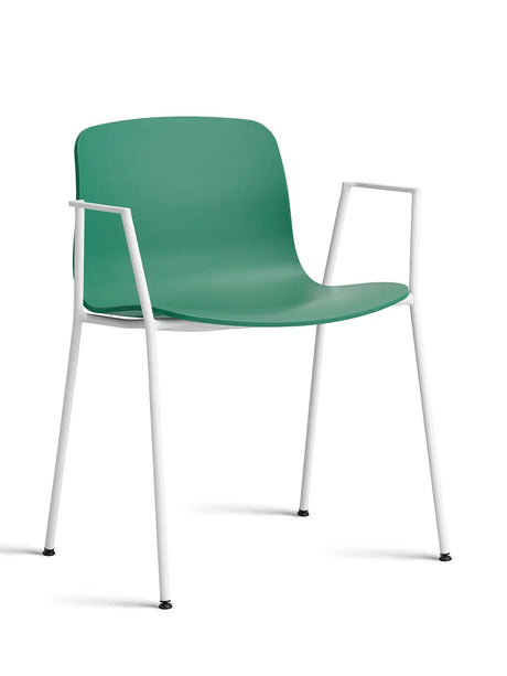 About a Chair AAC18 fra Hay - Teal Green / Hvid pulverlakeret stål - Jacobsen Plus