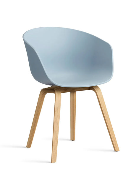 About a Chair AAC22 fra Hay - Slate Blue / Lakeret eg - Jacobsen Plus