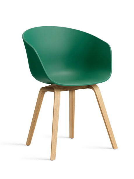 About a Chair AAC22 fra Hay - Teal Green / Lakeret eg - Jacobsen Plus