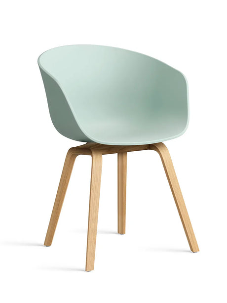 About a Chair AAC22 fra Hay - Dusty Mint / Lakeret eg - Jacobsen Plus