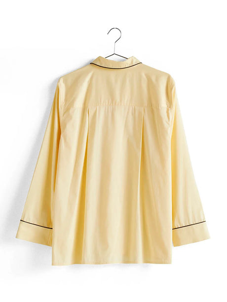 Outline Pyjama L/S Shirt fra Hay - Soft yellow / S-M - Jacobsen Plus