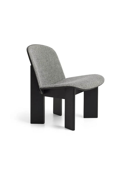 Chisel Lounge Chair m/polstring fra Hay - Sortlakeret eg - Hallingdal 166 - Jacobsen Plus