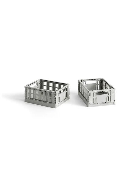 Colour Crate Mini 2 Stk., light grey fra Hay - 1 - Jacobsen Plus