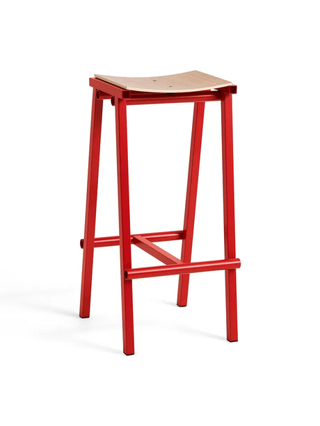Taburete 8 Bar Stool, high fra Hay - Signal Red - Jacobsen Plus