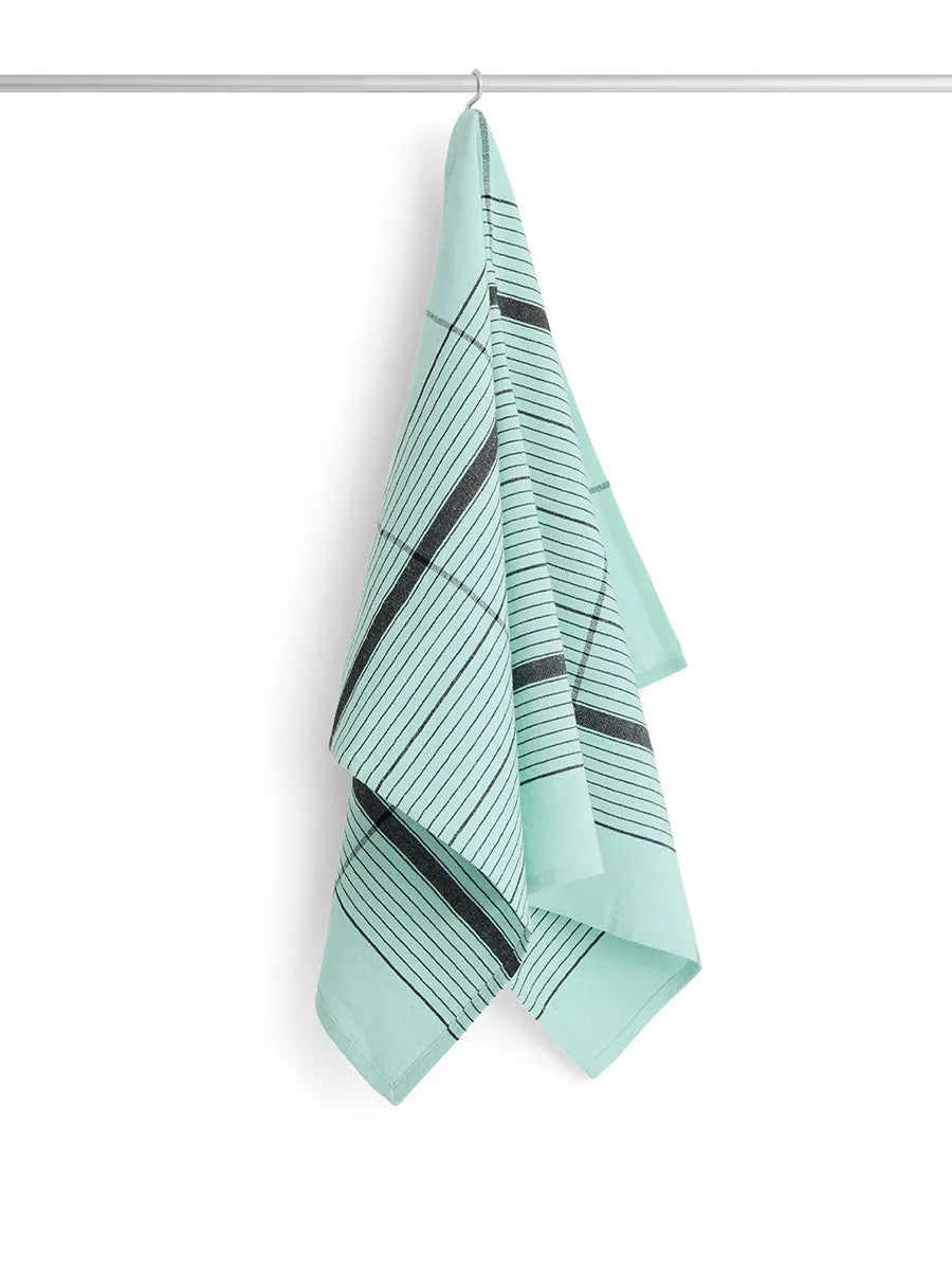 Linear Tea Towel fra Hay - Turquoise - Jacobsen Plus