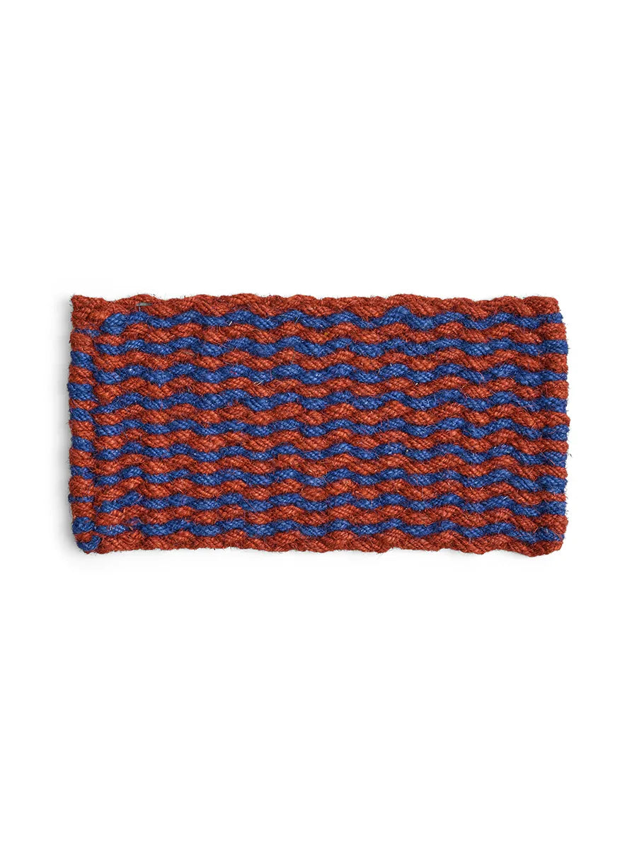 Coco Door Mat fra Hay - Brown and Navy - Jacobsen Plus