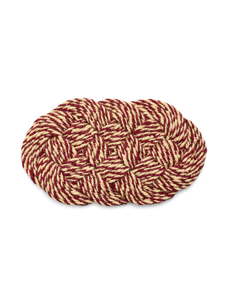 Coco Door Mat, Swirl fra Hay - Bordeaux and off-white - Jacobsen Plus