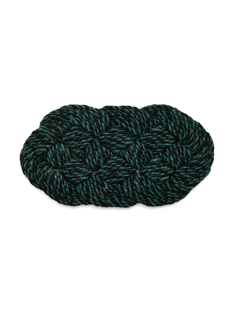 Coco Door Mat, Swirl fra Hay - Green and black - Jacobsen Plus
