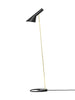 AJ Floor Lamp, black/brass af Arne Jacobsen