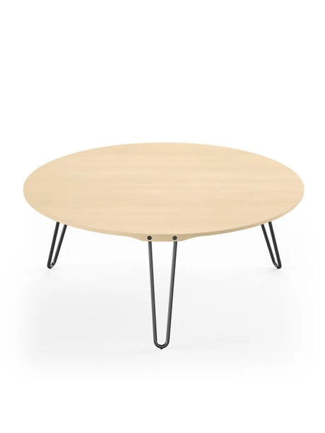 AK1850 Sofabord fra Naver Collection - Ask hvidolie / H: 36 cm / Sort pulverlakeret - Jacobsen Plus