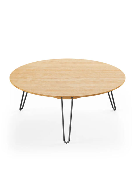 AK1850 Sofabord fra Naver Collection - Eg olie / H: 30 cm / Sort pulverlakeret - Jacobsen Plus