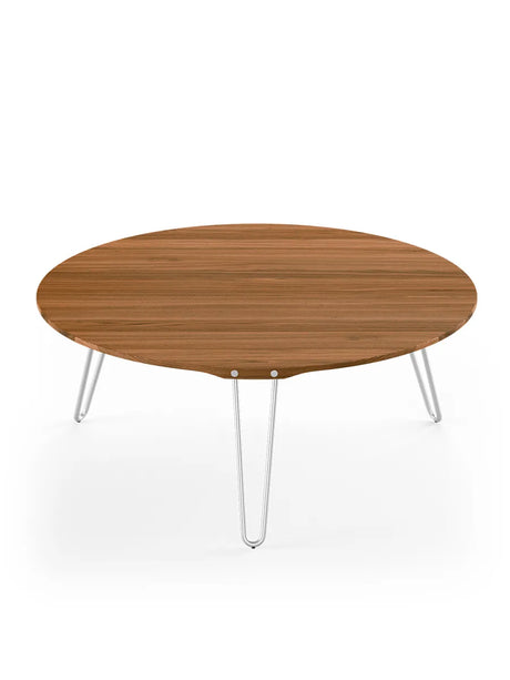 AK1850 Sofabord fra Naver Collection - Valnød olie / H: 30 cm / Rustfrit stål - Jacobsen Plus