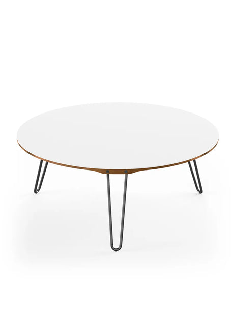 AK1851 Sofabord fra Naver Collection - Valnød olie / H: 30 cm / Sort pulverlakeret - Jacobsen Plus