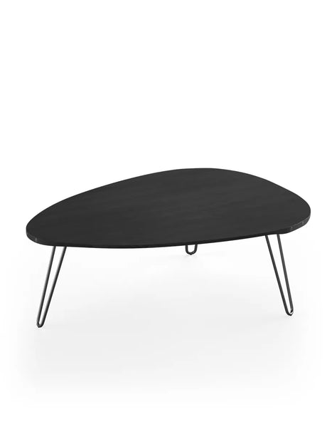 AK1860 Sofabord fra Naver Collection - Ask sortbejdset / H: 30 cm / Sort pulverlakeret - Jacobsen Plus