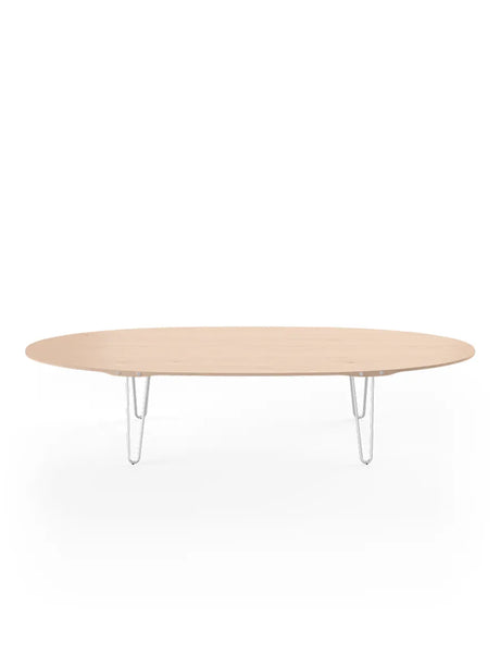 AK1880 Sofabord fra Naver Collection - Eg hvidolie / H: 30 cm / Rustfrit stål - Jacobsen Plus