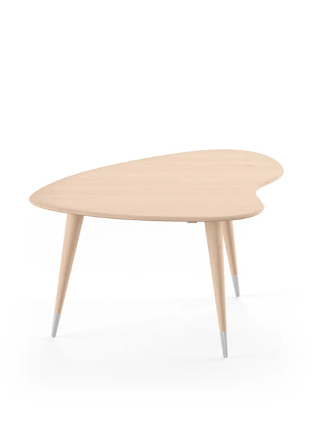 Strawberry Sofabord fra Naver Collection - Hvidolieret eg / Benhøjde: 46 cm / Med stålkapper - Jacobsen Plus