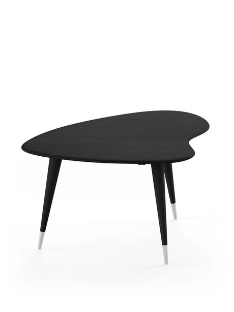 Strawberry Sofabord fra Naver Collection - Sortbejdset ask / Benhøjde: 51 cm / Med stålkapper - Jacobsen Plus