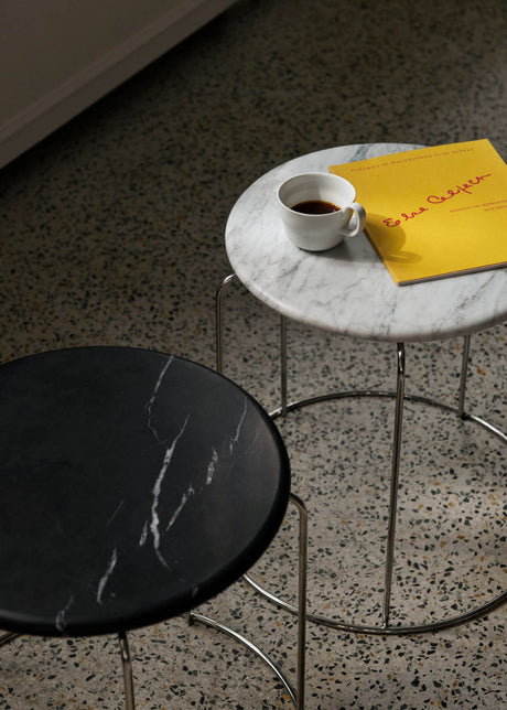 Wire Stool Marble Top VP11 af Verner Panton - 1 - Jacobsen Plus