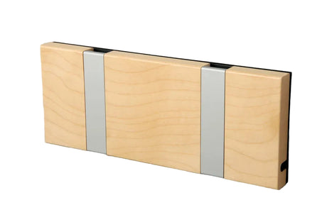 KNAX knagerække med to knager fra LoCa - Ahorn / Grå knager - Jacobsen Plus