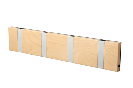 KNAX knagerække med fire knager fra LoCa - Ahorn / Grå knager - Jacobsen Plus