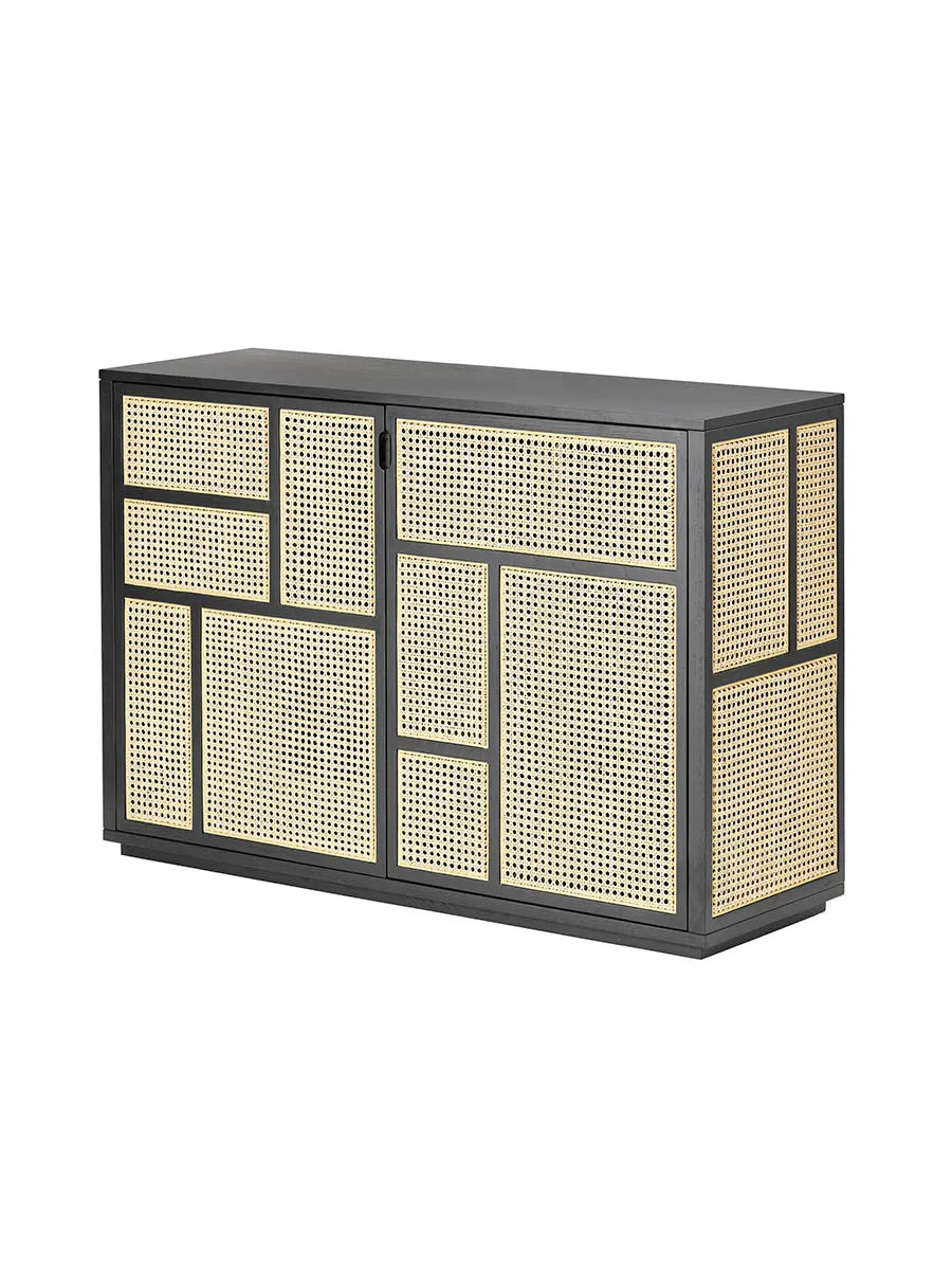 Air Sideboard, black/cane fra Design House Stockholm - 1 - Jacobsen Plus