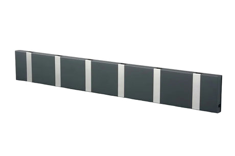 KNAX knagerække med seks knager fra LoCa - Antrazit / Grå knager - Jacobsen Plus