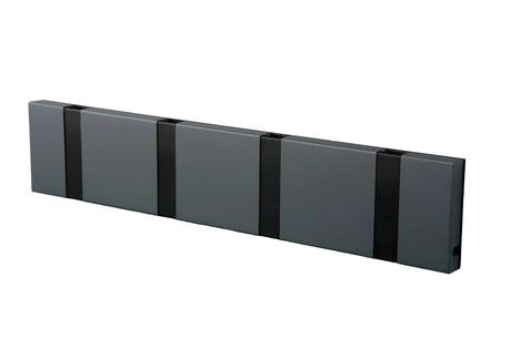 KNAX knagerække med fire knager fra LoCa - Antrazit / Sorte knager - Jacobsen Plus