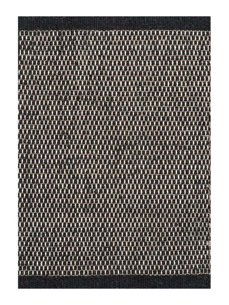 Asko Tæppe, black fra Linie Design - 80 x 250 cm - Jacobsen Plus