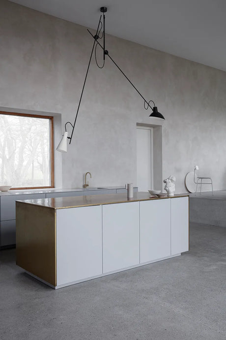 VV Cinquanta Suspension Lampe, m. sort/hvid skærme fra Astep - 2 - Jacobsen Plus